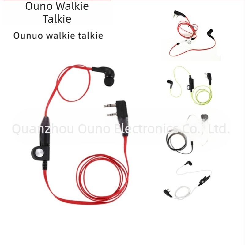 Walkie-Talkie fülhallgató kábel univerzális K-fejjel - vízálló, akkumulátor nélkül, 2G-kompatibilis, hatótáv 3-5 km