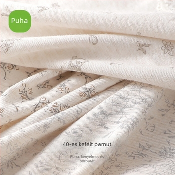 Női pamut alsónemű csipkés szegéllyel, virágos mintázat, antibakteriális, Mulberry silk belső réteg a szeméremrészen, meghosszabbított gát
