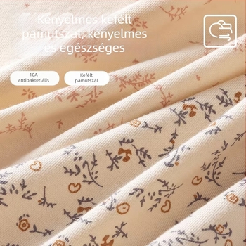 Női pamut bugyi, teljes fedés, antibakteriális, légáteresztő, középmagas derekú, crotch bélés 100% pamut