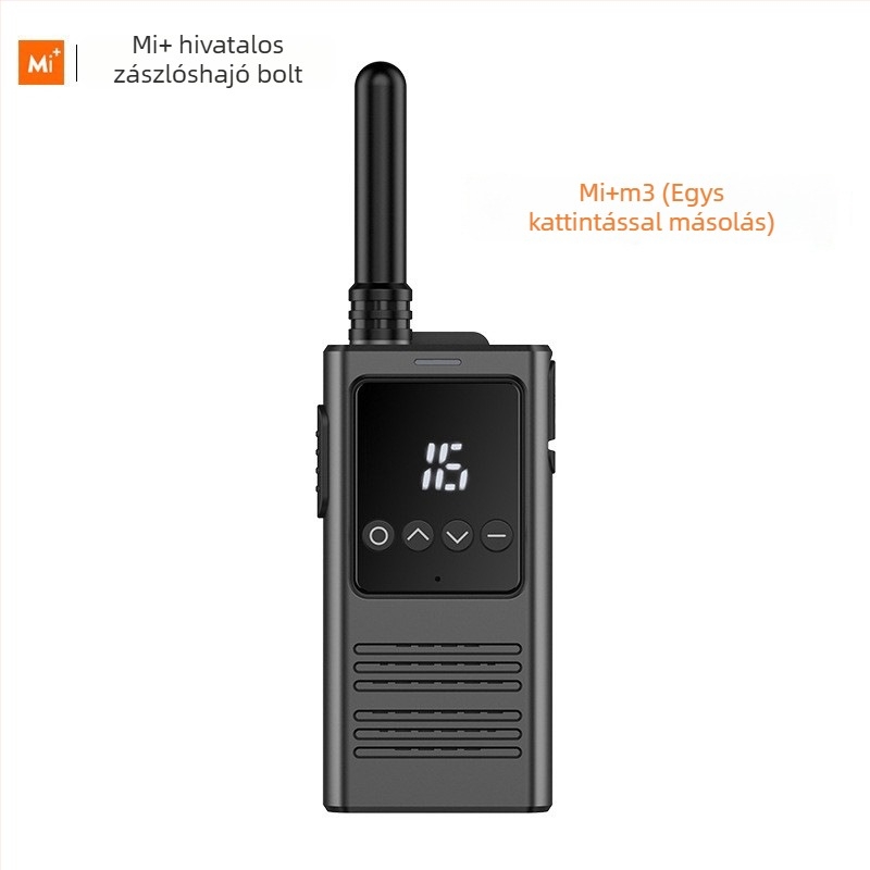 Kültéri Walkie-Talkie: 8W teljesítmény, 16 csatorna, 3-5 km hatótáv, 5800 mAh akkumulátor, kijelző, porálló
