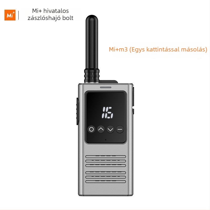 Kültéri Walkie-Talkie: 8W teljesítmény, 16 csatorna, 3-5 km hatótáv, 5800 mAh akkumulátor, kijelző, porálló