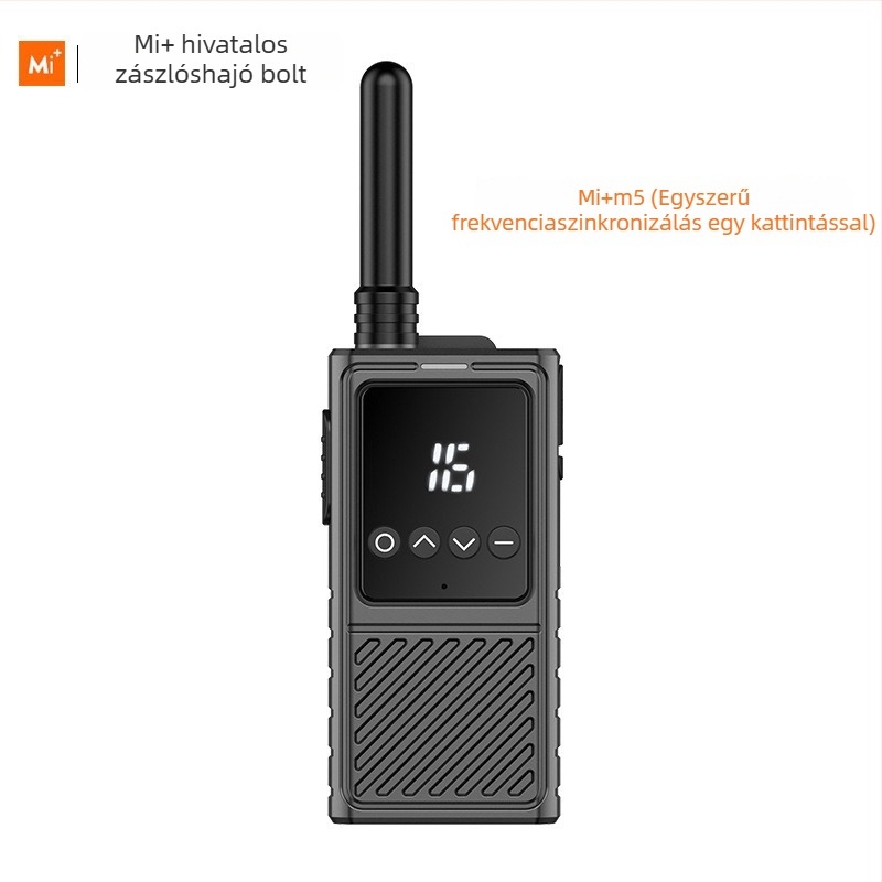 Kültéri Walkie-Talkie: 8W teljesítmény, 16 csatorna, 3-5 km hatótáv, 5800 mAh akkumulátor, kijelző, porálló