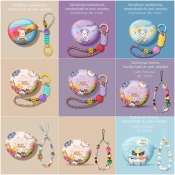 Huawei FreeBuds 5i/6i fülhallgató tok – klip-stílus, csillagos rajzfigura minta, TPU puha héj, spray-fényezés