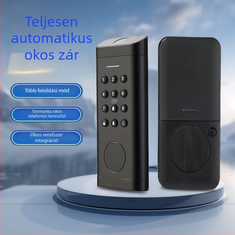 Okos zár ujjlenyomattal, amerikai szabvány, WiFi alkalmazásvezérlés, Modell D2, cinkötvözet