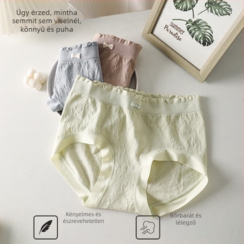 Pluszméretű női seamless kötött alsónemű – középmagas derék, csípőemelés, lélegző viszkóz, belső bélés 90–95% viszkóz