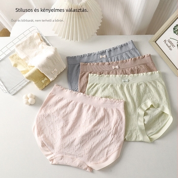 Pluszméretű női seamless kötött alsónemű – középmagas derék, csípőemelés, lélegző viszkóz, belső bélés 90–95% viszkóz