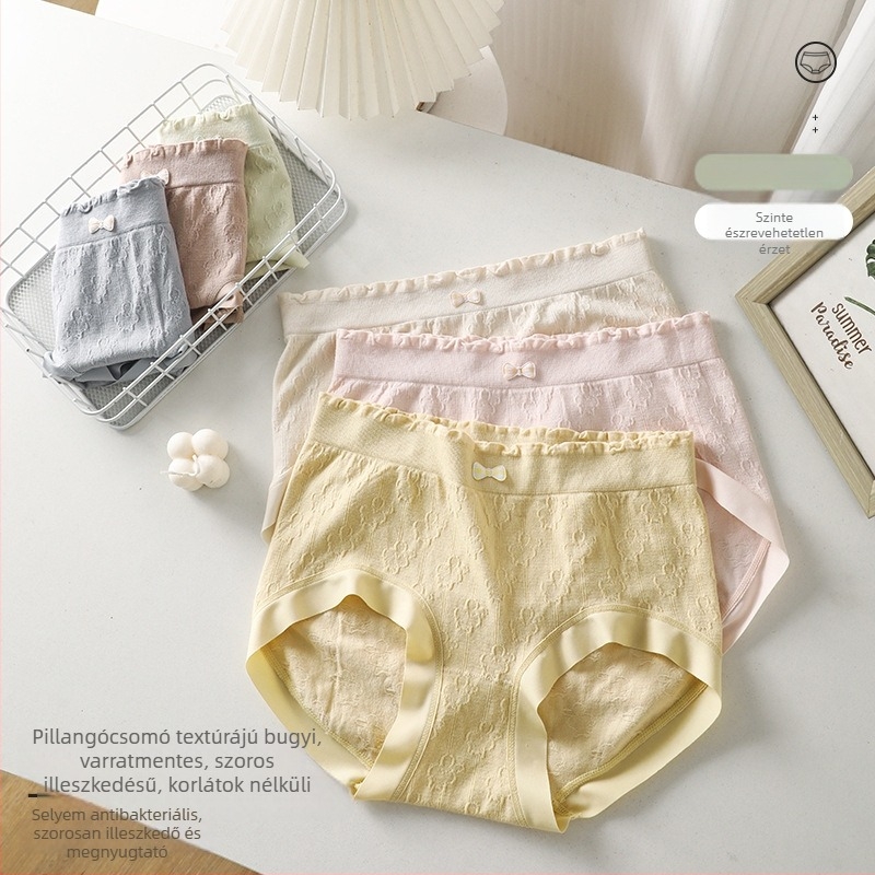Pluszméretű női seamless kötött alsónemű – középmagas derék, csípőemelés, lélegző viszkóz, belső bélés 90–95% viszkóz