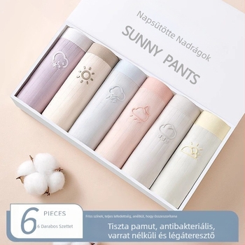 Női pamutból készült antibakteriális, lélegző középmagasságú alsónemű, 40s pamutszövet