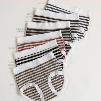 Női seamless középmagasságú alsónemű zebra mintával, poliészter anyag, antibakteriális, 100% pamut bélés.