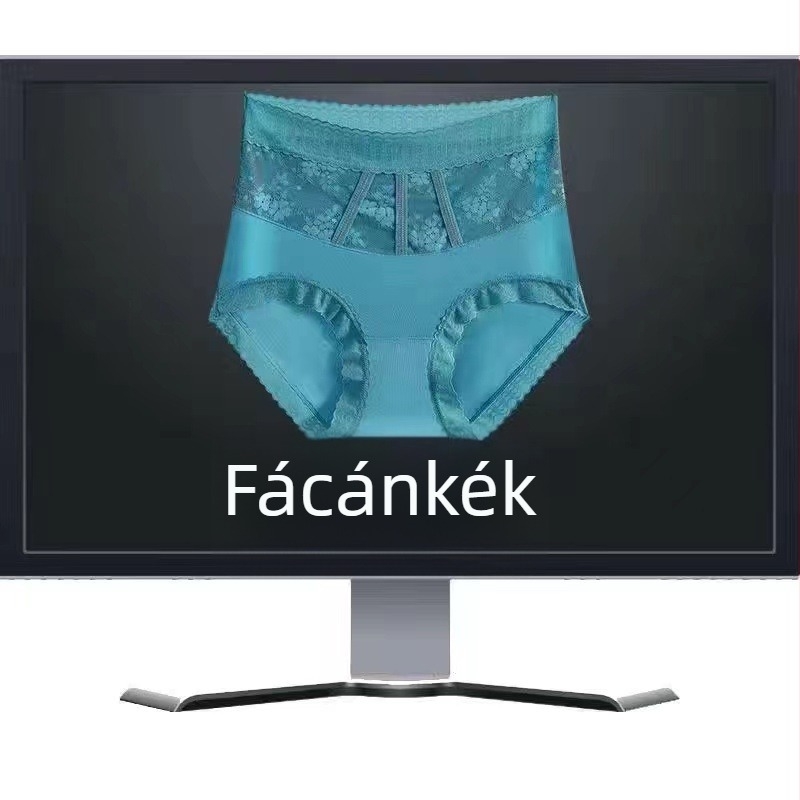 Plusz méretű Ice Silk női alsónemű, magas derekú, lélegző, popsiformáló hatású, kötött anyag