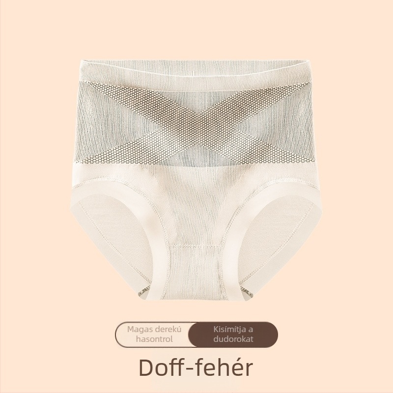 Női magas derekú seamless alsó, lélegző, hasi formázó és fenékemelő, Mulberry selyem bélés