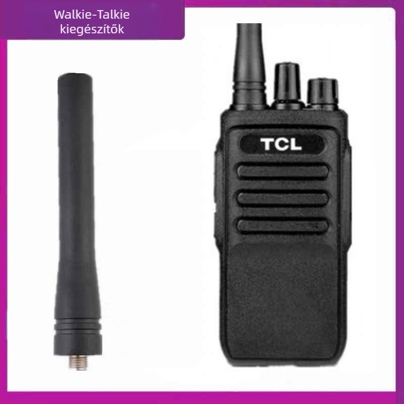 HT6 TCL Walkie-Talkie kiegészítő készlet: 3000mAh akkumulátor, antenna, hátsó klipe, töltőállvány, 16 csatorna, 1,5–3 km hatótávolság, 5W RF kimenet