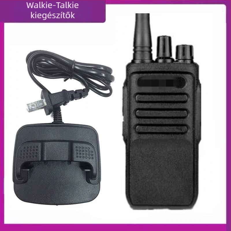 HT6 TCL Walkie-Talkie kiegészítő készlet: 3000mAh akkumulátor, antenna, hátsó klipe, töltőállvány, 16 csatorna, 1,5–3 km hatótávolság, 5W RF kimenet