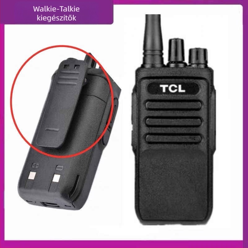 HT6 TCL Walkie-Talkie kiegészítő készlet: 3000mAh akkumulátor, antenna, hátsó klipe, töltőállvány, 16 csatorna, 1,5–3 km hatótávolság, 5W RF kimenet