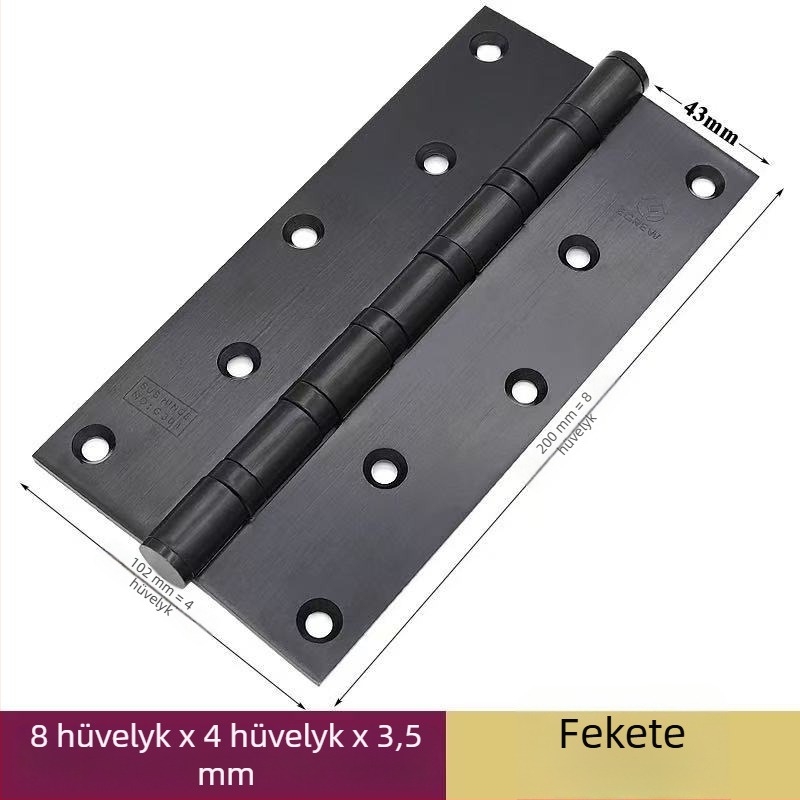 Csapágyas ajtócsukló, rozsdamentes acél, polírozott/elektroforozott felület, vastagodott kialakítás, modern minimalista stílus
