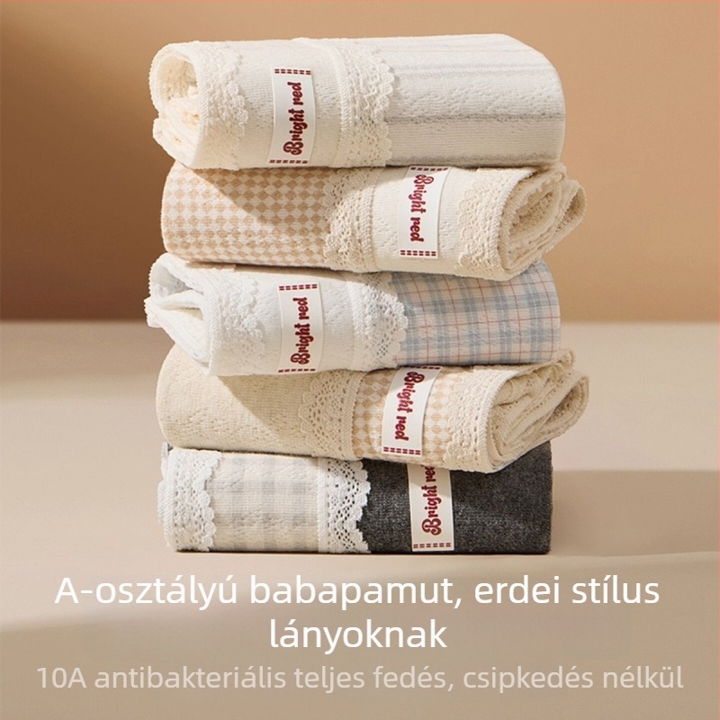 Női pamut seamless alsónemű, hosszított ágyékkal, antibakteriális, 2025-ös modell, A osztály