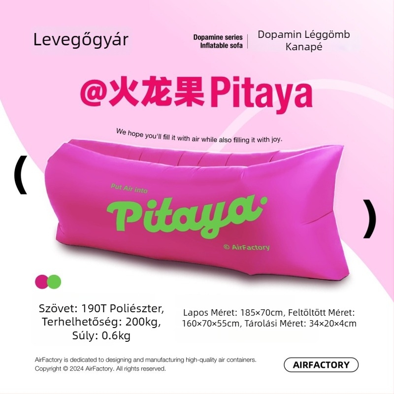 Szabadon használható kültéri felfújható kanapé, Oxford vászon felület, 700 g tömeg, 200 kg teherbírás, hordozható kempinghez, márka one-half