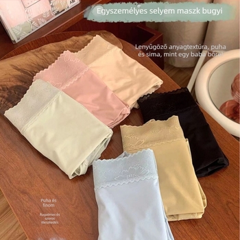 Női nylonból készült magas derekú brief, látható vonalak nélkül, Mulberry selyem bélés a résznél, légáteresztő, gyorsan száradó