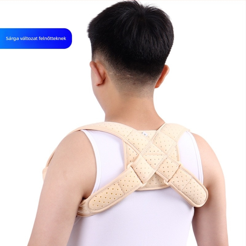 Kulcscsonti rögzítőöv nyolcas alakú testtartás-korrekcióval, kompozit anyagú textil és Velcro, márka Indi, gyártó Hengshui Yingdi, 3 hónap garancia