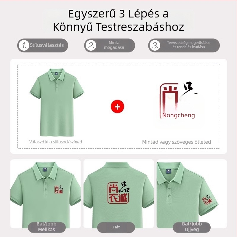 Testreszabott, kiváló minőségű pamut polo galléros iskolai egyenruhához és munkaruhához, hímzett logó