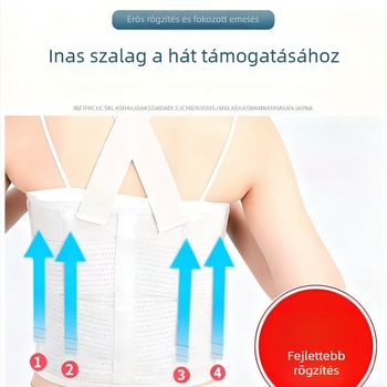 Mellkas- és szívműtét utáni rehabilitációhoz tervezett bordafixációs öv, thoracalis gerinc támaszöv, valgus korrekciós sín, deréktámasz