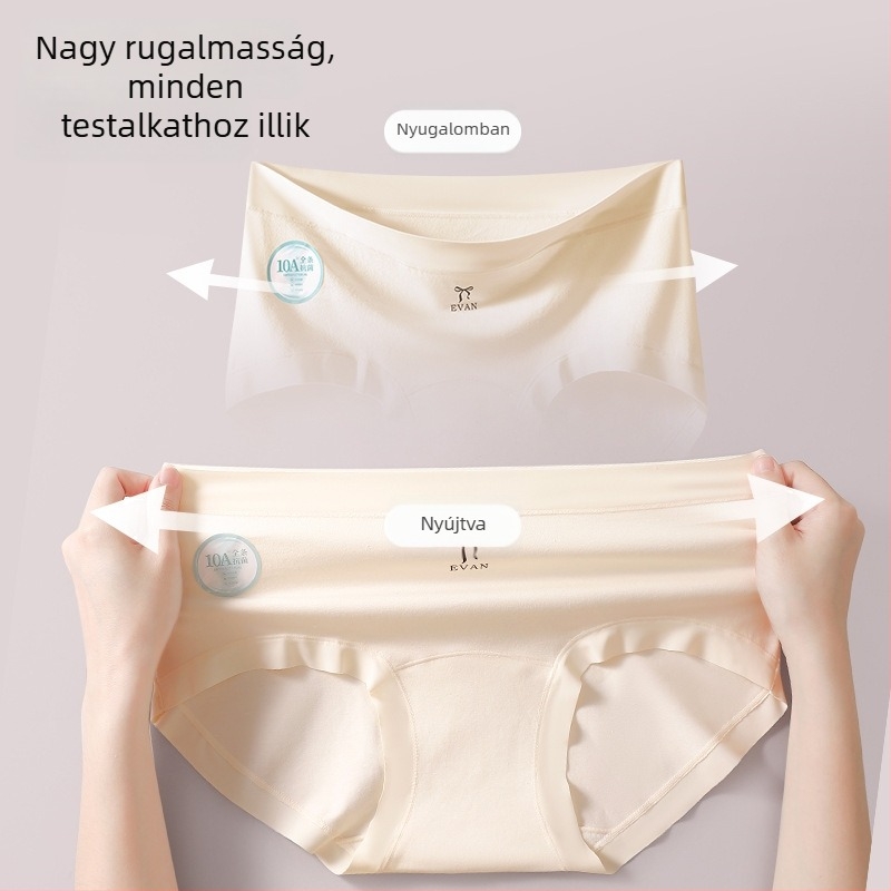 Női pamut alsóneműk, középmagasságú, 10A pamut, antibakteriális, légáteresztő, hosszított ágyékkal, kényelmes, prémium