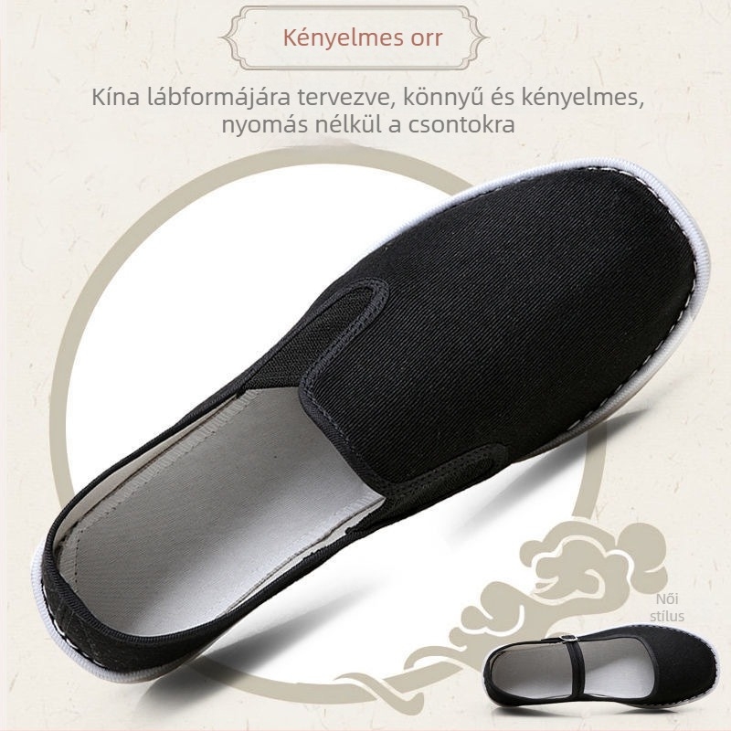 Uniszex textilcipő négyszögletes orral, pamut felsőrész, belső nyuszi szőrrel, poliuretán talp, alacsony sarok 1–3 cm