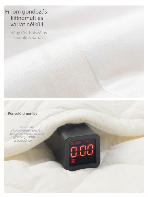 Csecsemő téli overall vastag tömésű toll-pamutszövet töltettel, 100% pamut, A osztályú biztonság, hosszú ujjú, újszülötteknek