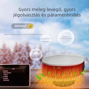 Autómelegítő és páramentesítő, 12V/24V kettős működés, 200W, ABS + réz, modell CX-22-10