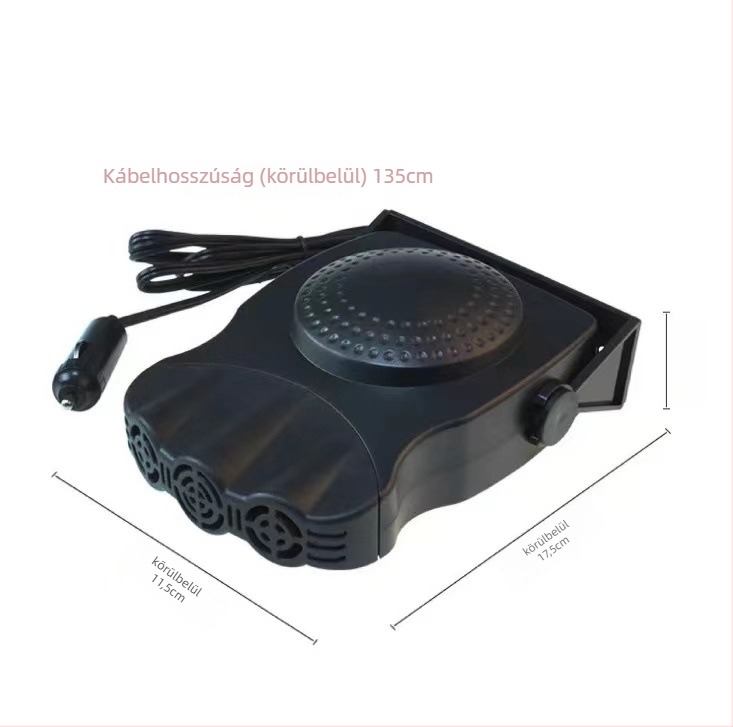 Autómelegítő és páramentesítő, 12V/24V kettős működés, 200W, ABS + réz, modell CX-22-10