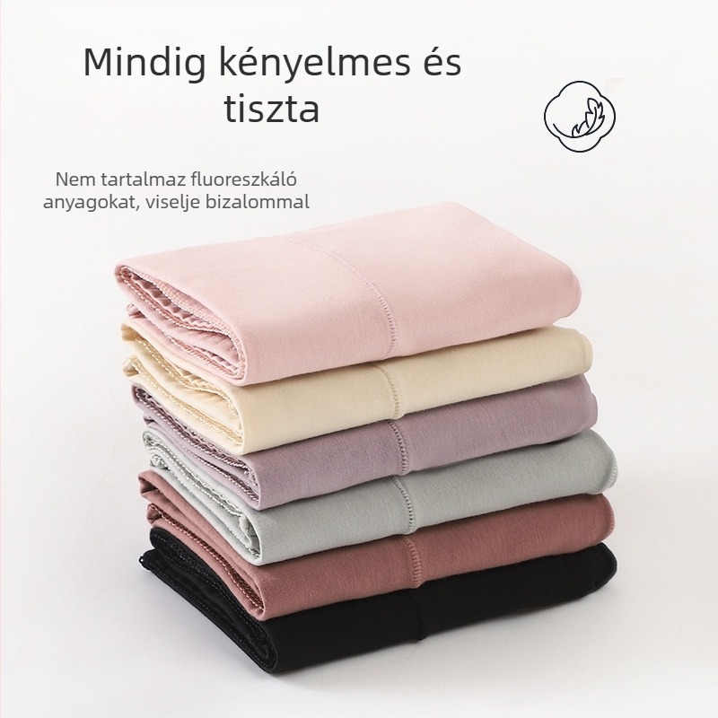 60-count pamut női alsónemű középmagas derékkal, has- és csípőformázás