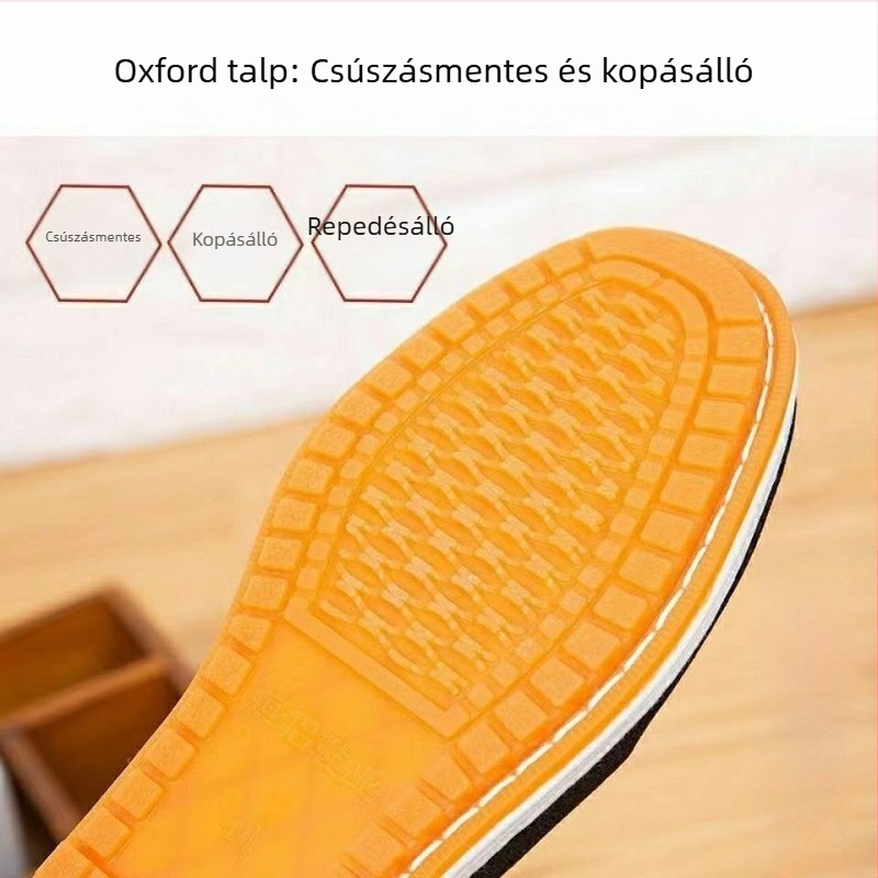 Casual férfi vászoncipő – vászon felsőrész, talp marhacsont-alapú, belső textile, kerek orr, varrott kivitel
