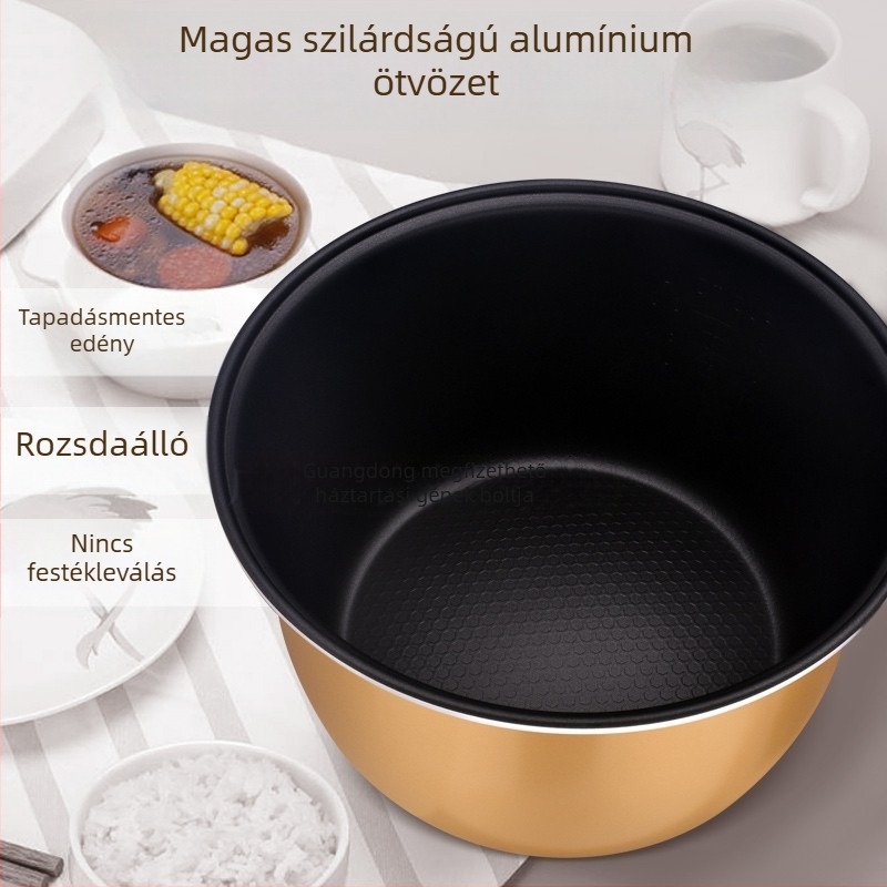 Qiang Luo Autóba illeszthető rizsfőző belső edény – alumíniumötvözet, 100W, rizs főzésére