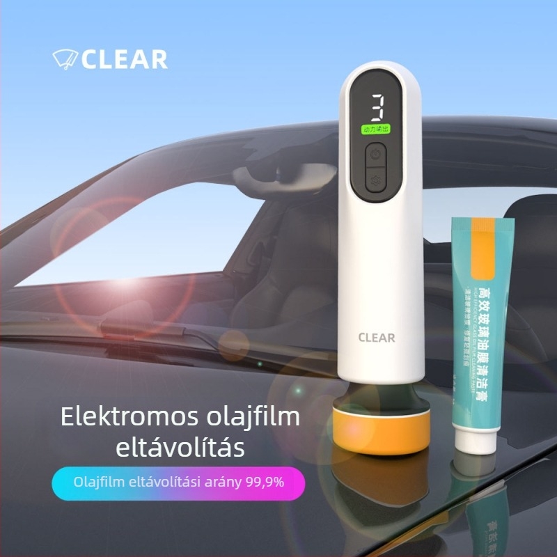 Autóablak olajfilm tisztító LIYANG-04, 40W, ABS ház, Vezeték nélküli töltés, Állítható