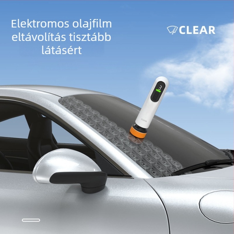 Autóablak olajfilm tisztító LIYANG-04, 40W, ABS ház, Vezeték nélküli töltés, Állítható