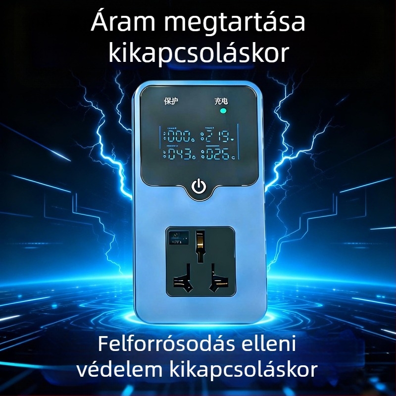 Autóba szerelt földelő adapter Smart Grounding Treasure, intelligens, ABS burkolat, 3500W, fűtés és hőmegőrzés