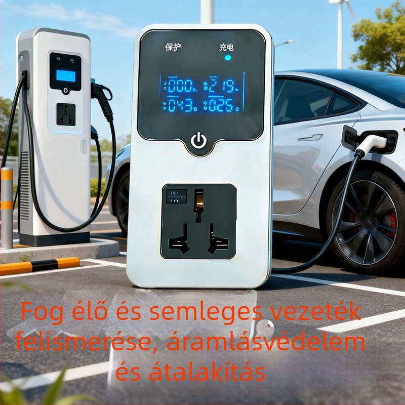 Autóba szerelt földelő adapter Smart Grounding Treasure, intelligens, ABS burkolat, 3500W, fűtés és hőmegőrzés