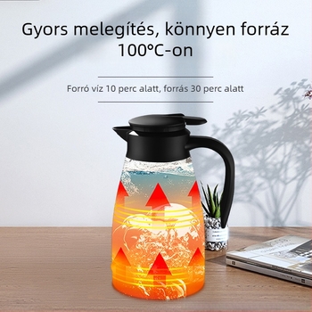 Autóba épített elektromos vízforraló, rozsdamentes acél, 12V/24V, 200W, modell H2o