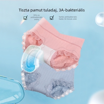 Kismama női pamut alsónemű, alacsony derekú és hasi támasztó, lélegző háromszög alakú rövidnadrág, pamut béléssel, Yasenna