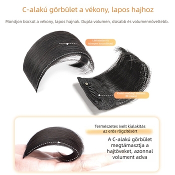 Láthatatlan hajpárna nőknek – oldalsó volumennövelés és koronai volumen, észrevehetetlen, paróka darab