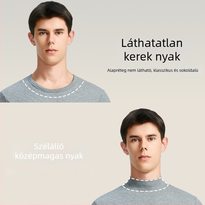 Férfiak háromrétegű termikus készlet, 280 g, 100% pamut, antibakteriális, őszi-téli