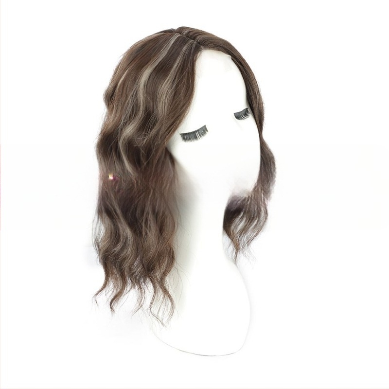 Top Hairpiece Göndör hajhoz, könnyű és volumenes, hőálló szintetikus, Hp327, nőknek