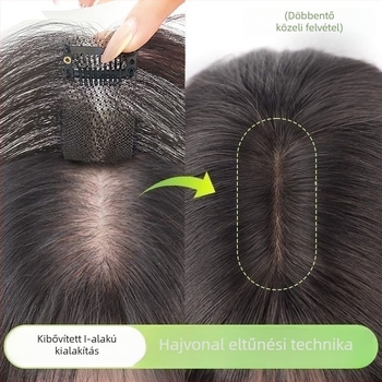 Frufros paróka – varrat nélküli bolyhos hajpótlás, nagyhőálló szálak, ferde frufru, gyártási mechanizmus