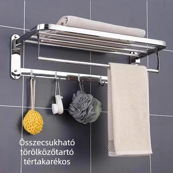 Öt részes rozsdamentes acél fürdőszobai készlet polírozott felülettel - könnyű luxus stílus, márka Craftsmanship, tanúsított
