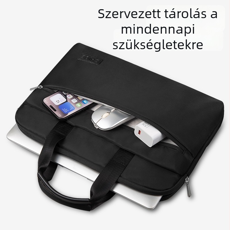 Kézben tartható laptop táska – vízálló, ultra könnyű, ütésálló, hajtogatható, poliészter