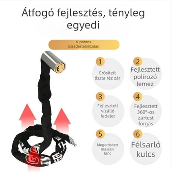 Jiuxing Textile Sleeve Lánczár – Réz, Járműzár, Modern Minimalista Design