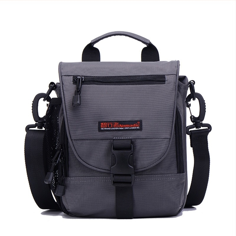 Férfiak számára multifunkcionális váll- és crossbody táska üzleti utazásokhoz, Oxford anyagból, nagy kapacitású 10 hüvelykes laptophoz