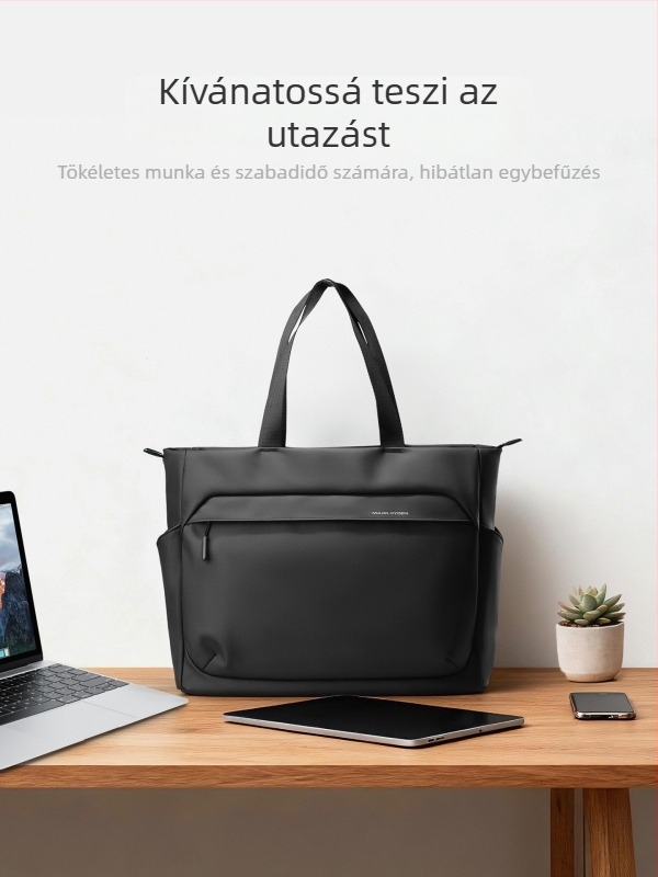 Marco laiden férfi Oxford laptop táska — kopásálló, ütésálló védelem, városi minimalist stílus, poliészter bélés, 2025 nyár