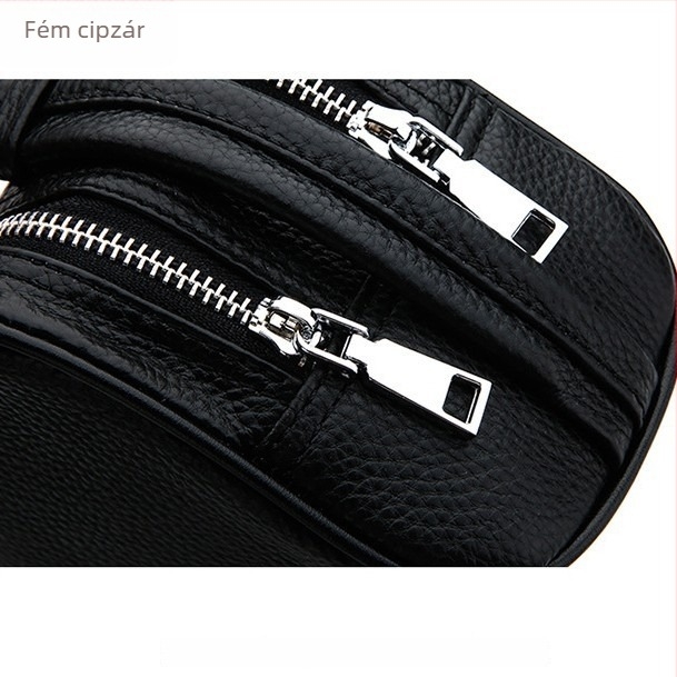 Férfi kézitáska, valódi bőr, felsőréteg borjúbőr, egyszínű, Business Elite stílus