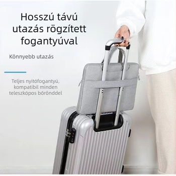 Laptop táska – ultra könnyű, kopásálló, földrengésálló, Oxford vászonból; üzleti elit, hordozható aktatáska, belső Oxford bélés (Material: Oxford vászon; Funkciók: Ultra Light, Wear-Resistant, Earthquake Resistance)